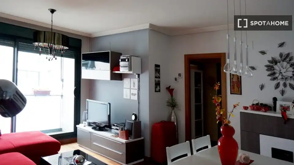 Living room of Flat for share in Madrid  with Air Conditioner, Heating and Terrace