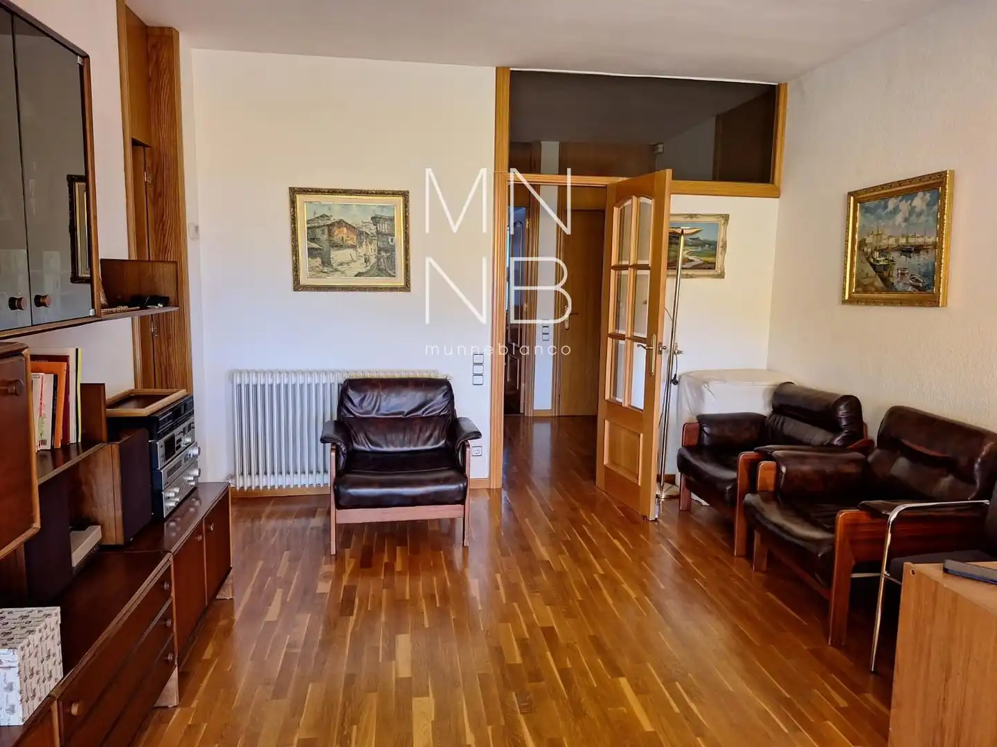 Wohnzimmer von Wohnung zur Miete in Sant Vicenç de Montalt mit Klimaanlage, Heizung und Terrasse