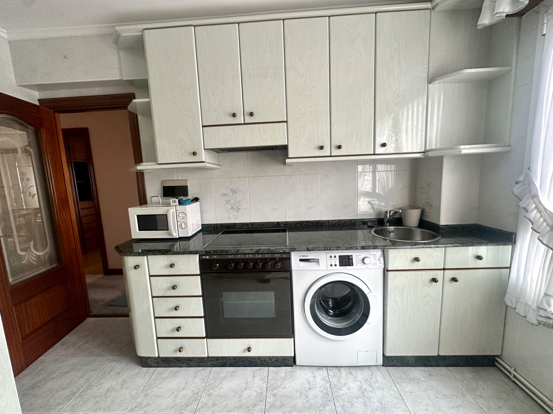 Kitchen of Flat for sale in Barakaldo   with Heating, Furnished and Balcony