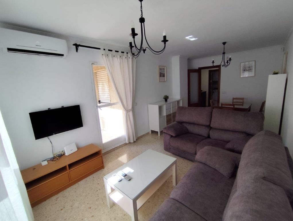 Sala de estar de Piso de alquiler en Málaga Capital con Terraza y Amueblado