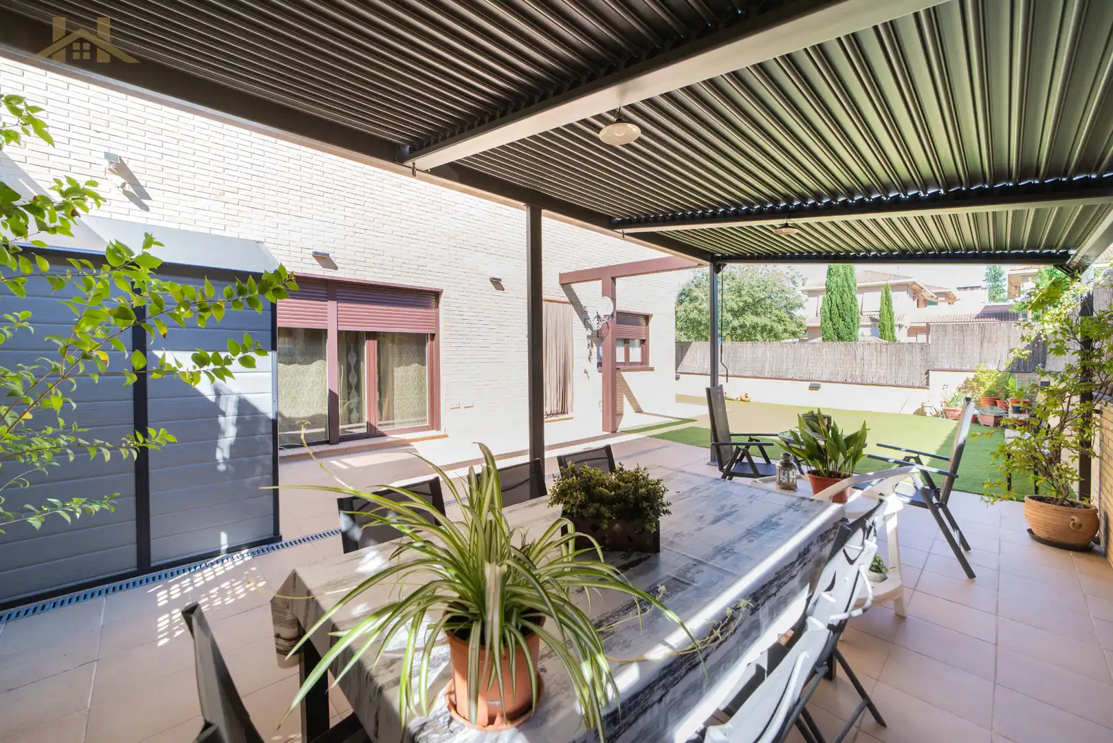 Terrace of Detached homes for sale in Villaviciosa de Odón  with Air Conditioner, Heating and Private garden