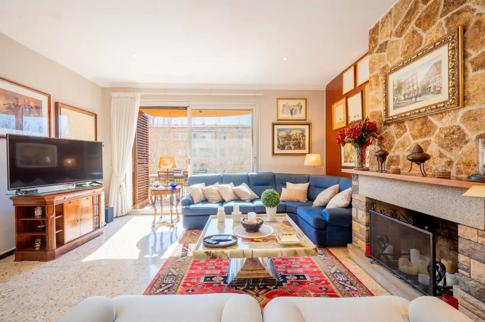 Sala de estar de Casa o chalet en venta en Mataró con Calefacción, Jardín privado y Terraza