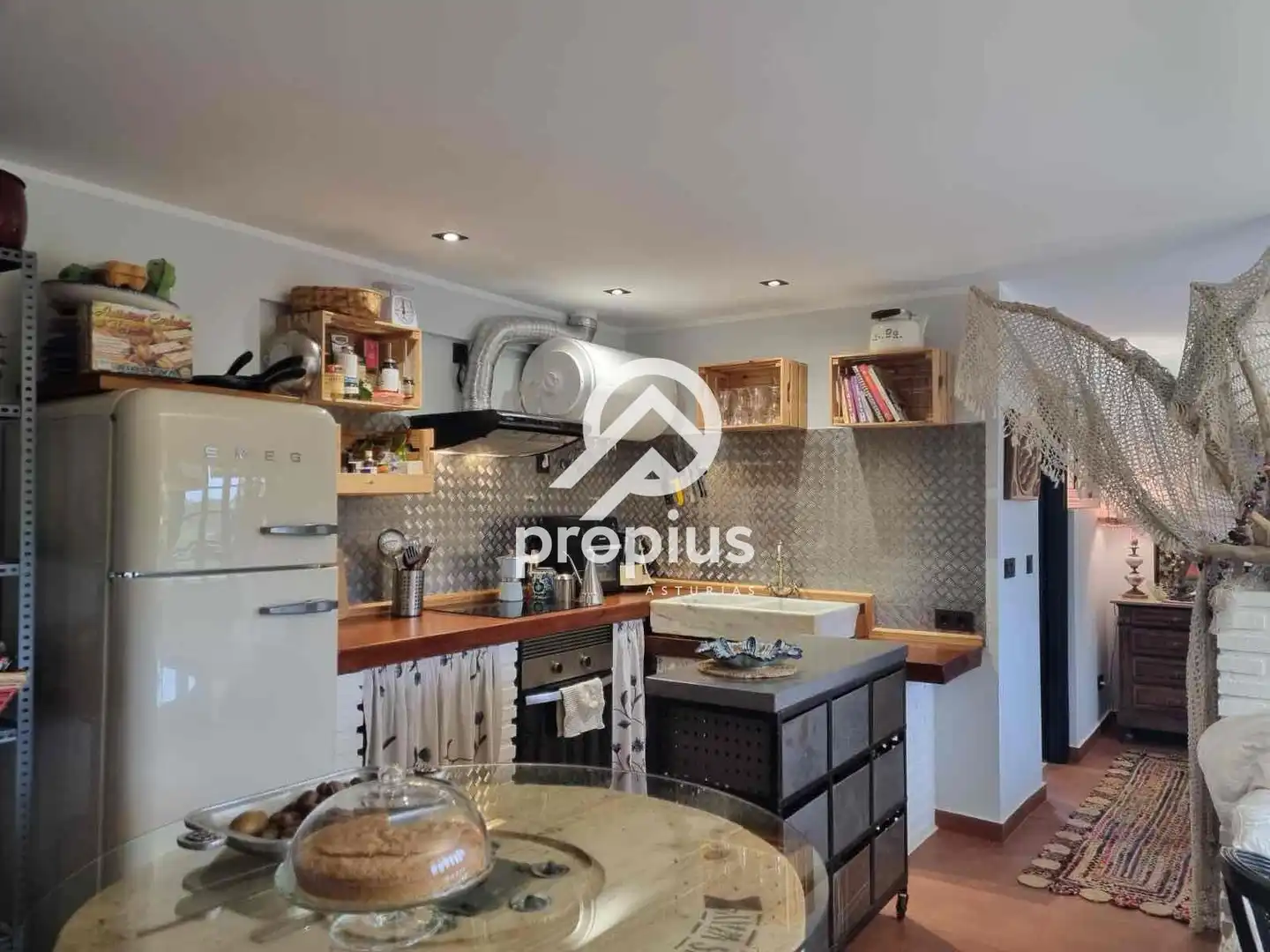 Cocina de Casa o chalet en venta en Ribadesella con Calefacción, Jardín privado y Terraza