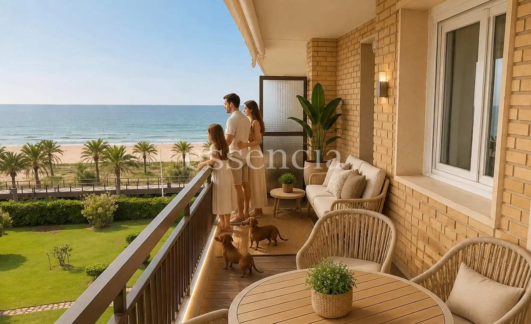 Terraza de Apartamento en venta en Gandia con Jardín privado, Terraza y Balcón