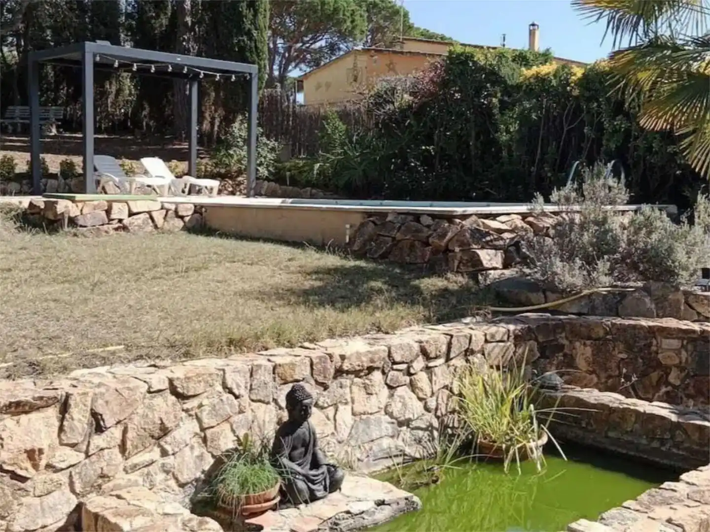 Jardí de Casa o xalet de lloguer en Llagostera amb Aire condicionat, Jardí privat i Parquet