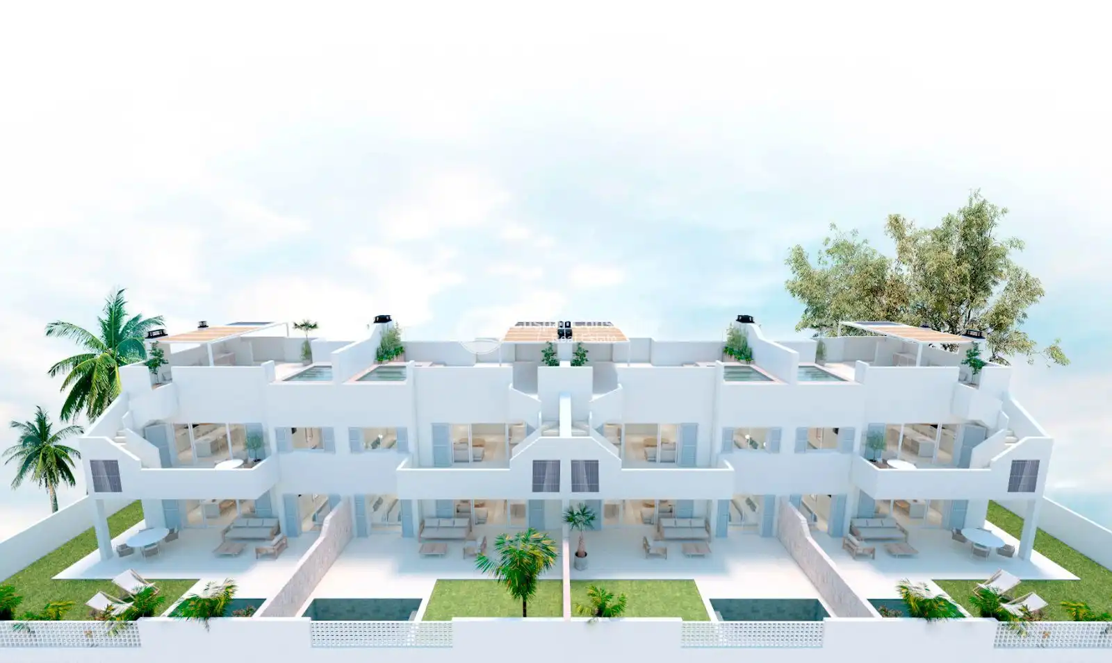 Vista exterior de Apartament en venda en Pilar de la Horadada amb Aire condicionat, Calefacció i Jardí privat