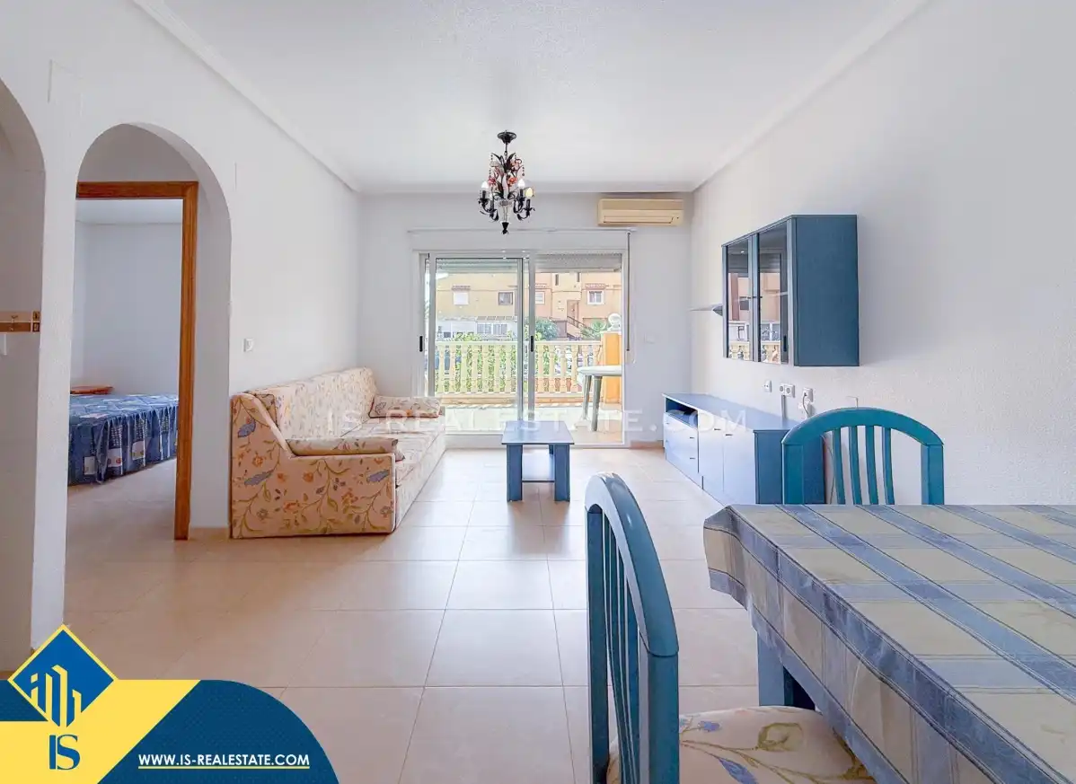 Sala de estar de Apartamento en venta en Torrevieja con Aire acondicionado, Calefacción y Terraza