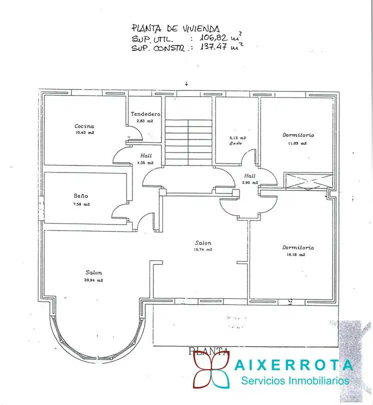 Piso en venta en Matxitxako Kalea, Santa María de Getxo