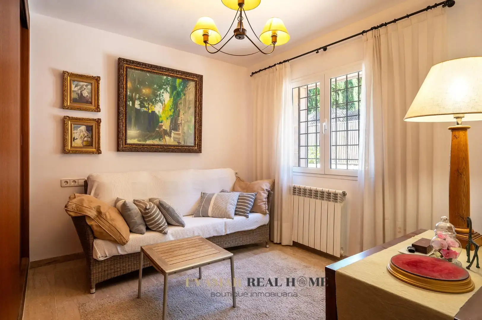 Sala d'estar de Casa o xalet en venda en Marratxí amb Aire condicionat, Calefacció i Jardí privat