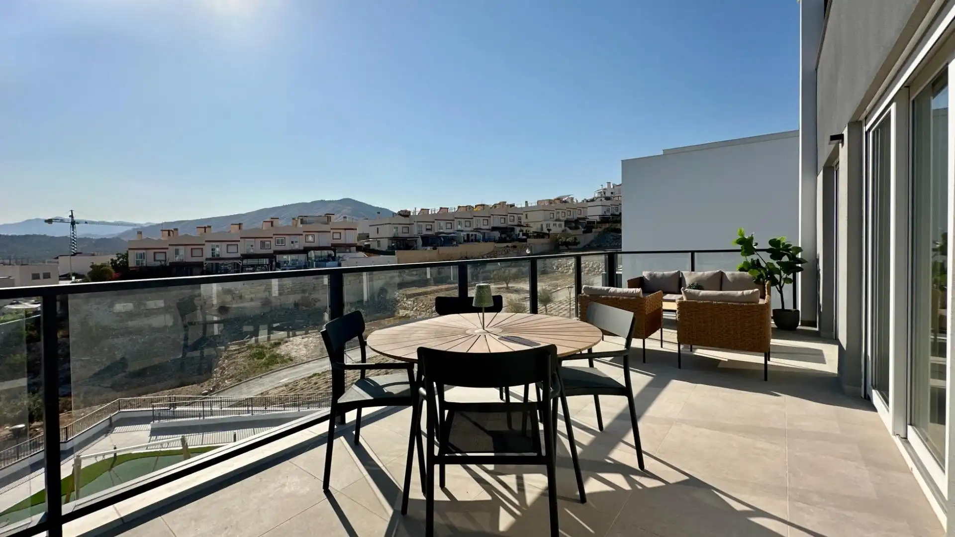 Terrassa de Apartament en venda en Finestrat amb Aire condicionat, Jardí privat i Terrassa