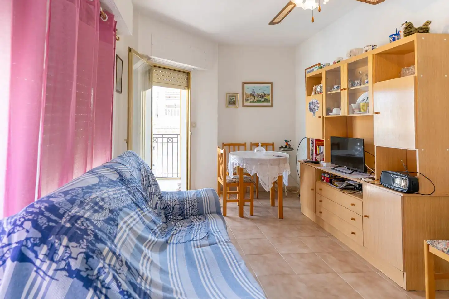 Living room of Flat for sale in Santa Pola  with Air Conditioner, Terrace and Swimming Pool