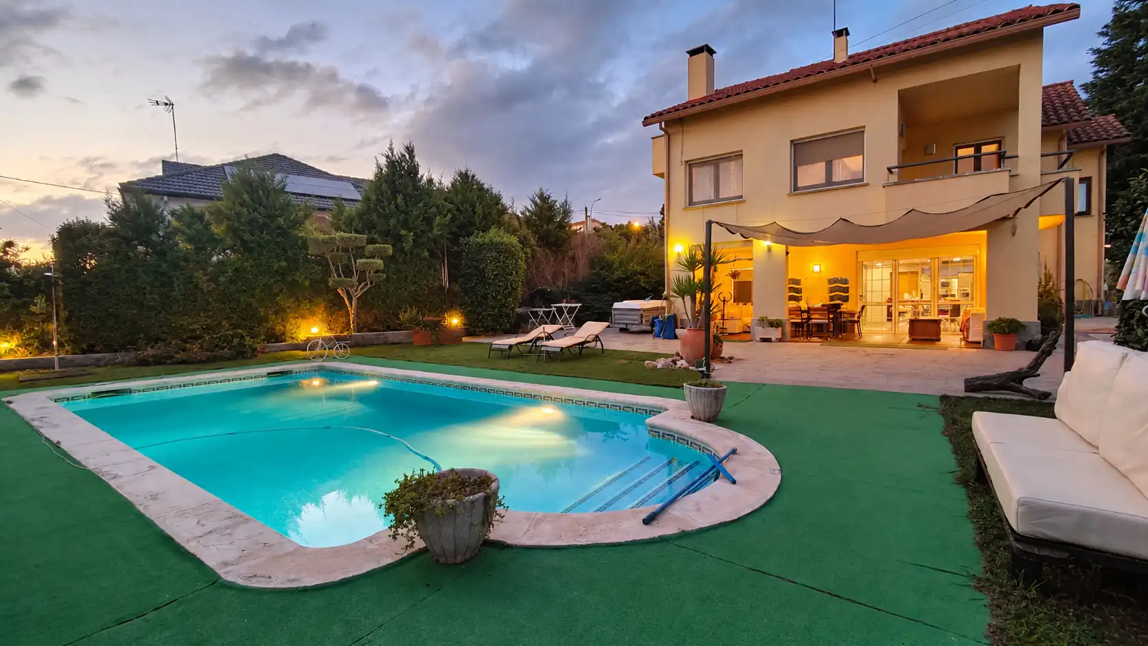 Piscina de Casa o xalet en venda en Bigues i Riells del Fai amb Calefacció, Jardí privat i Terrassa