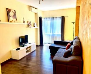 Sala d'estar de Apartament de lloguer en  Barcelona Capital amb Aire condicionat, Moblat i Rentadora