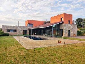 Exterior view of House or chalet for sale in Cervià de Ter  with Air Conditioner, Terrace and Swimming Pool