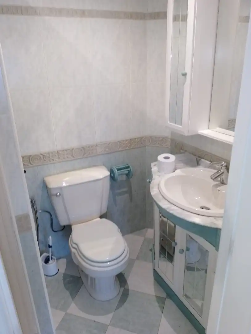Bathroom of Flat for sale in Ribeira  with Heating, Parquet flooring and Terrace