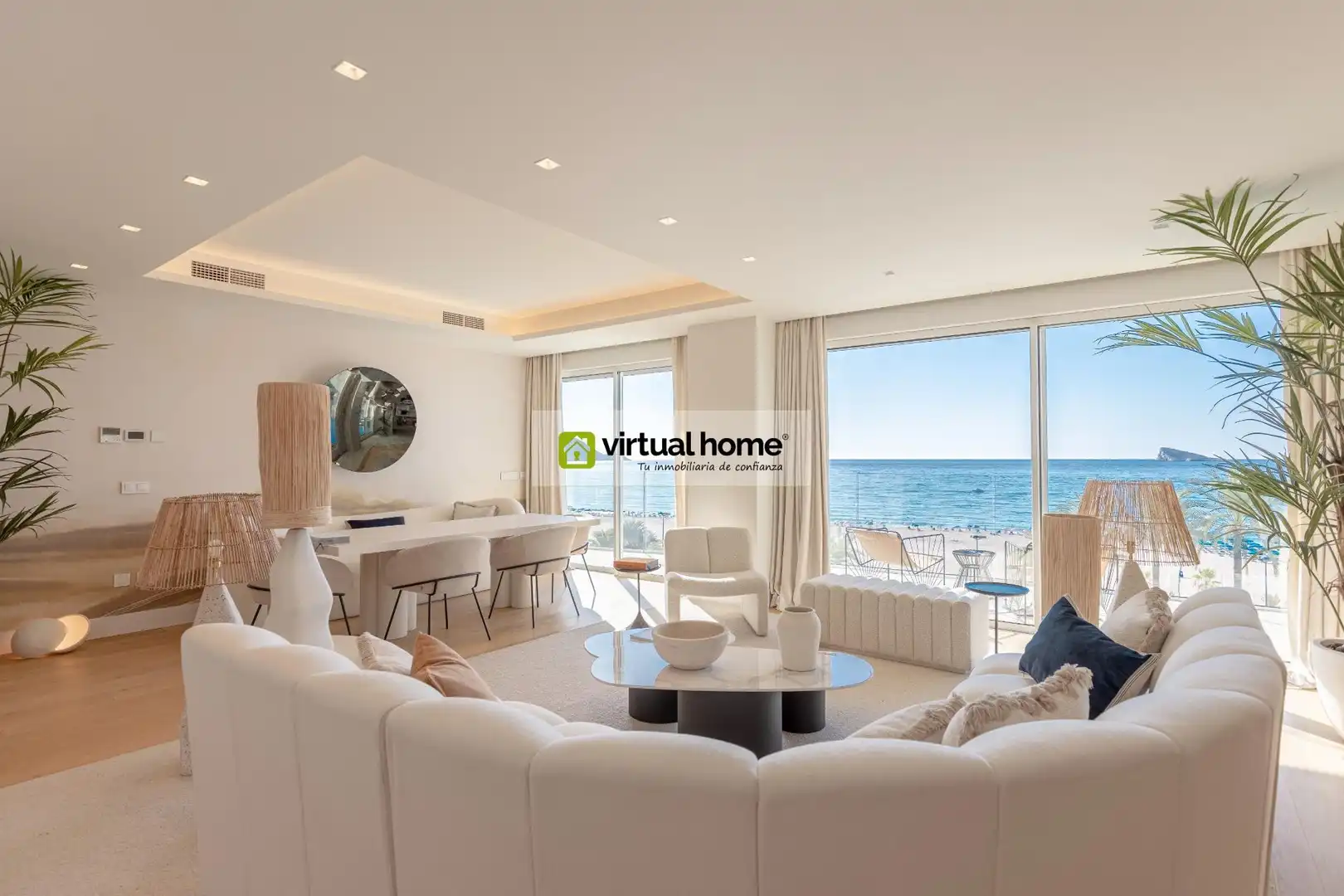 Living room of Apartments for sale in Benidorm  with Air Conditioner, Private garden and Terrace