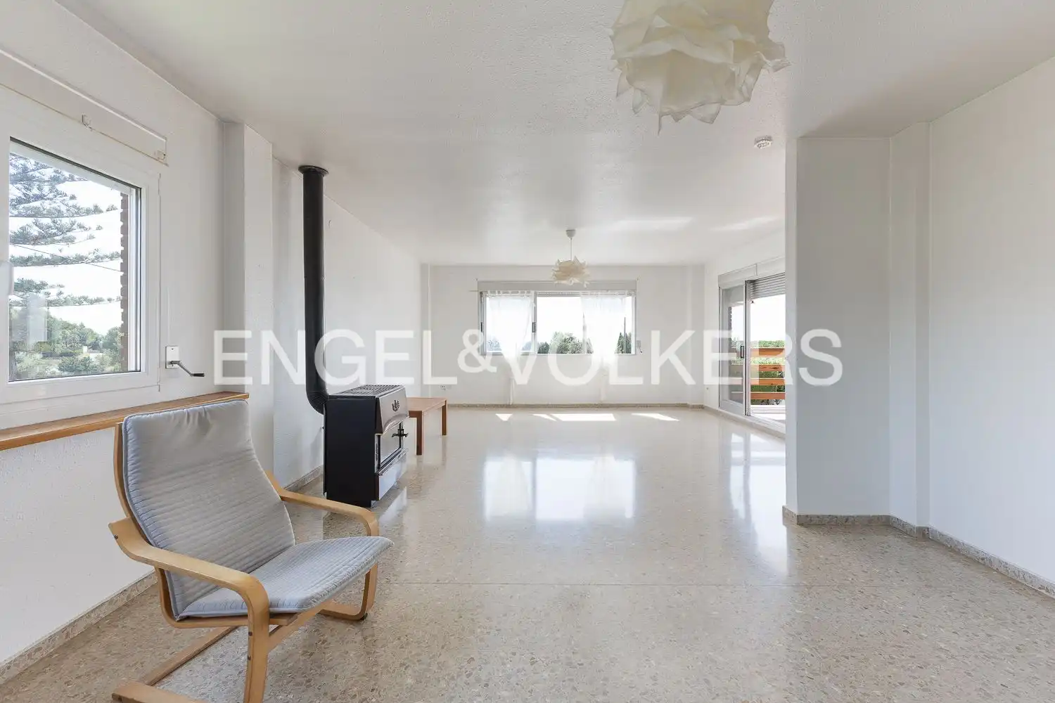 Wohnzimmer von Haus oder Chalet zur Miete in El Puig de Santa Maria mit Klimaanlage, Heizung und Privatgarten