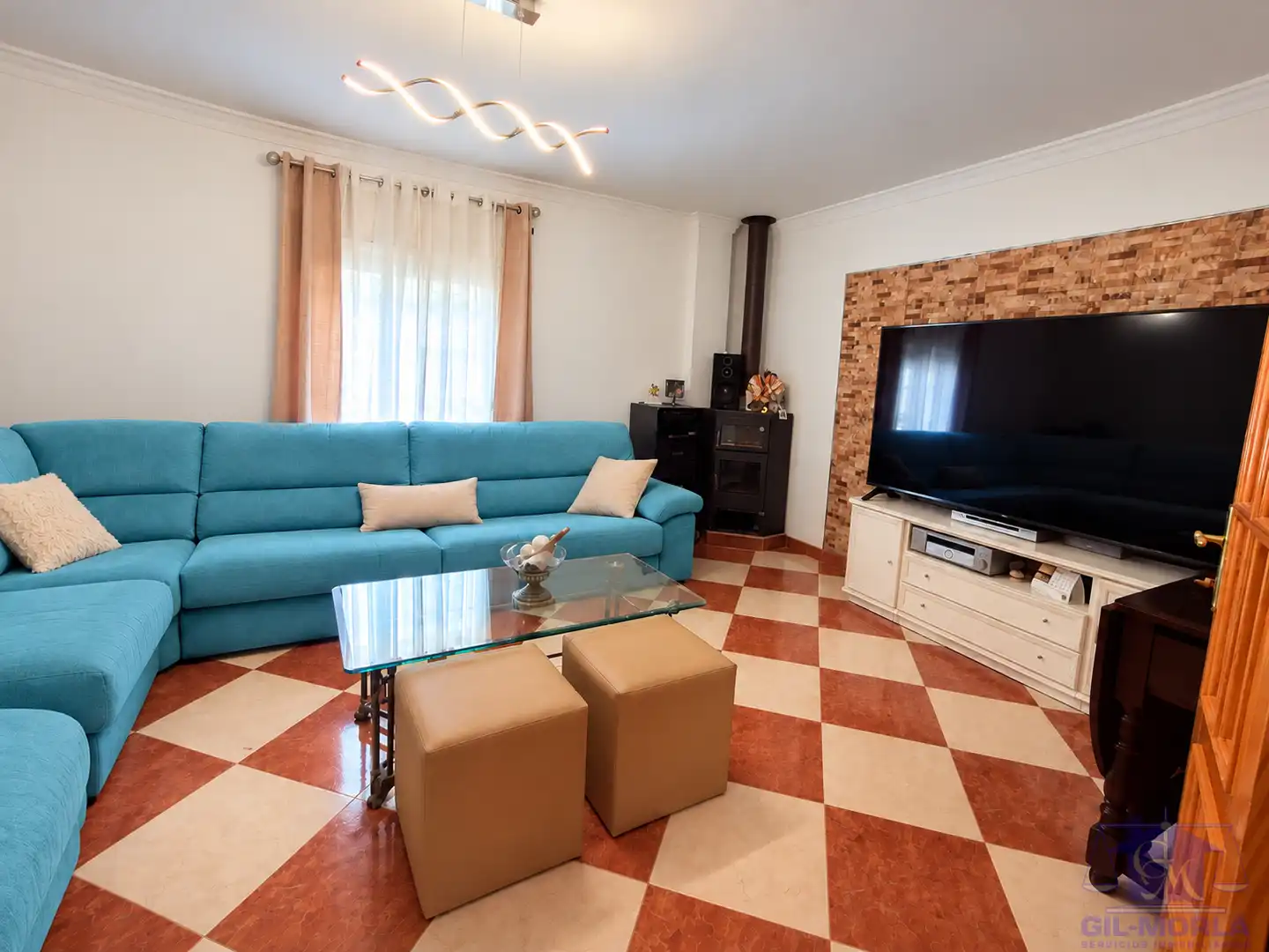 Sala de estar de Piso en venta en Benamocarra, Málaga