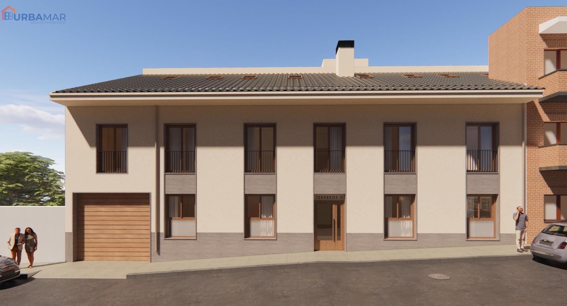 Exterior view of Flat for sale in Pinto  with Air Conditioner, Heating and Terrace
