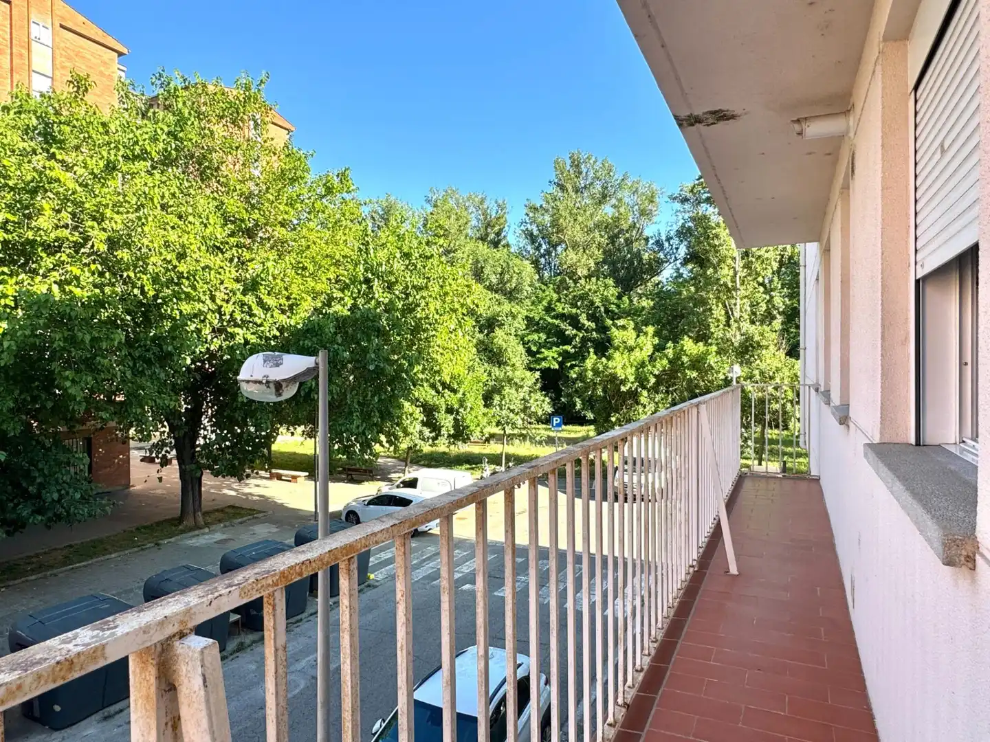 Balcony of Flat for sale in Girona  with Air Conditioner, Heating and Storage room