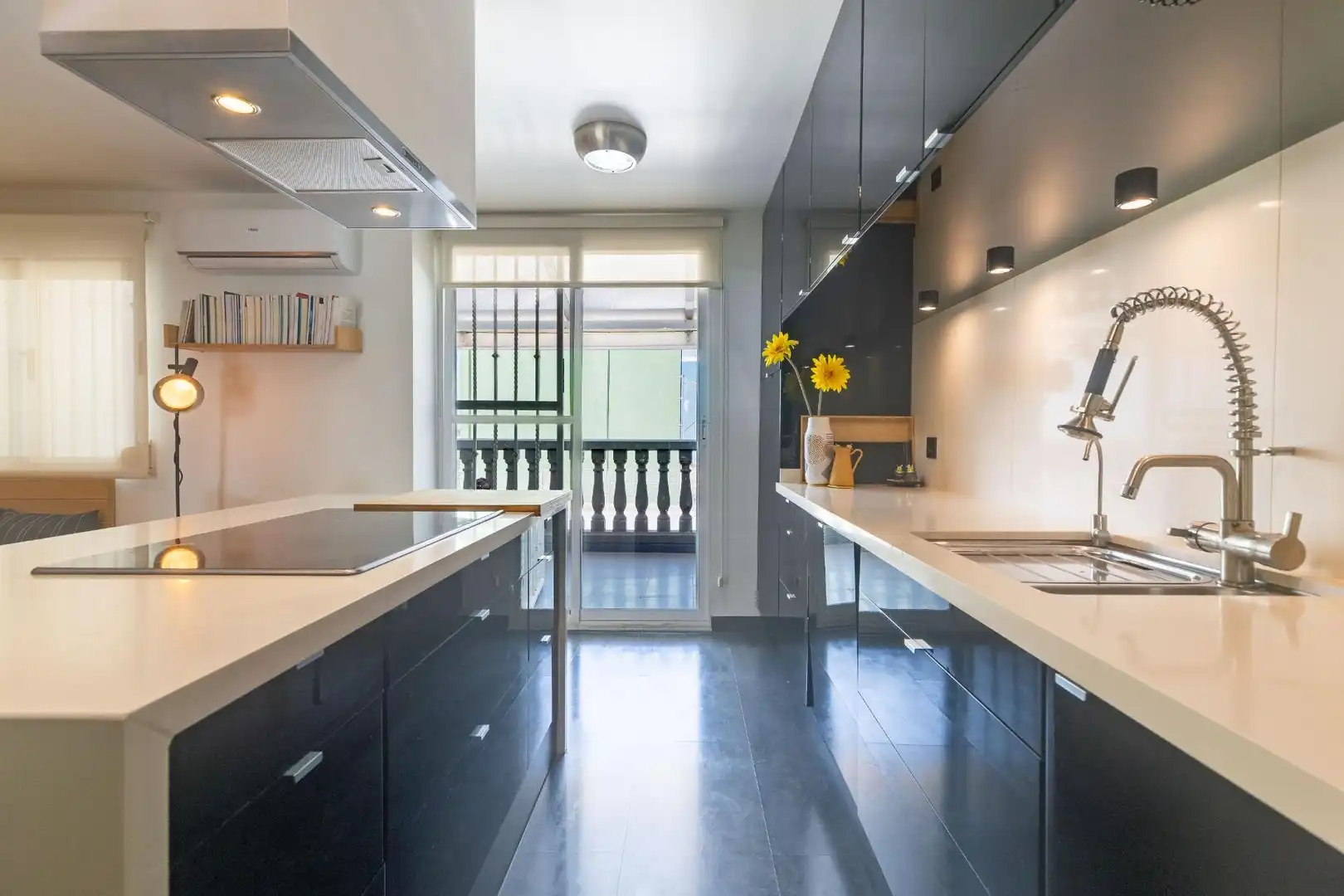 Cocina de Casa adosada en venta en Benimuslem con Aire acondicionado, Calefacción y Parquet
