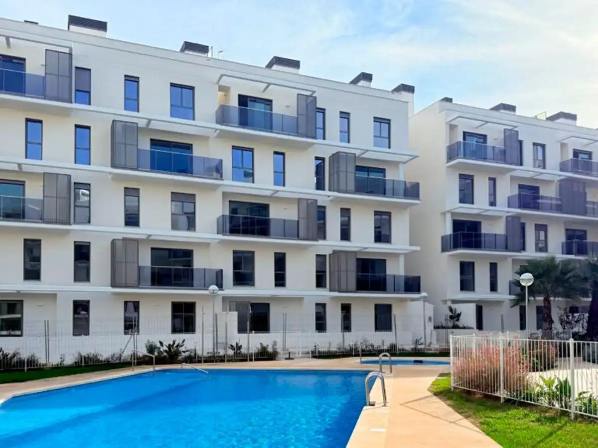 Exterior view of Flat for sale in Dénia  with Air Conditioner and Community pool