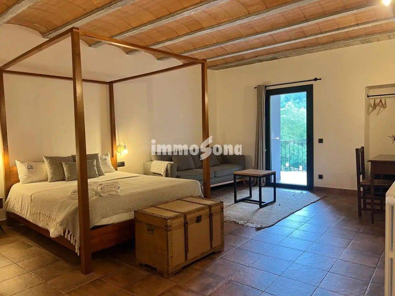 Living room of Houses for sale in La Vall d'en Bas  with Heating, Private garden and Terrace