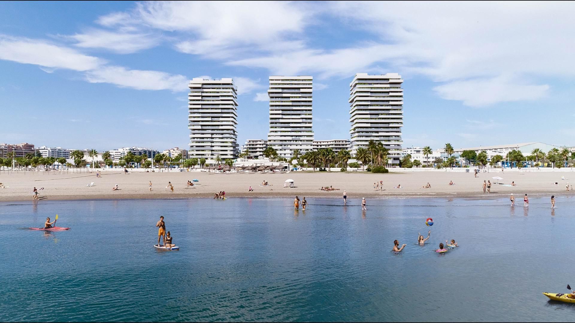 Exterior view of Flat for sale in Málaga Capital  with Air Conditioner, Heating and Terrace
