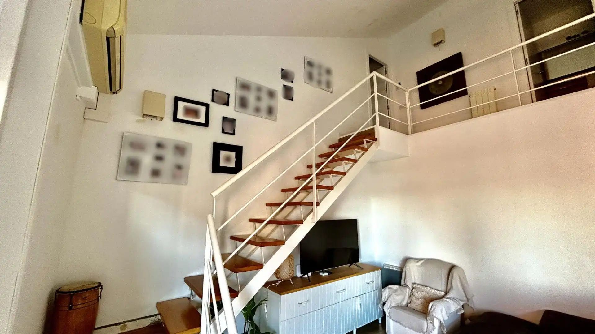 Living room of Attic for sale in Mataró  with Air Conditioner, Heating and Parquet flooring