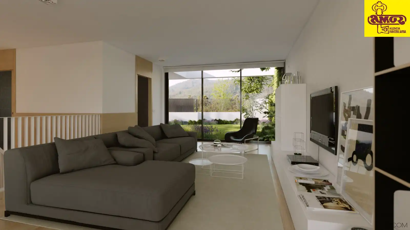 Sala de estar de Casa o chalet en venta en Santiago de Compostela  con Amueblado