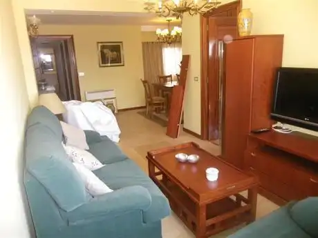 Sala de estar de Piso de alquiler en Vigo  con Calefacción, Parquet y Amueblado