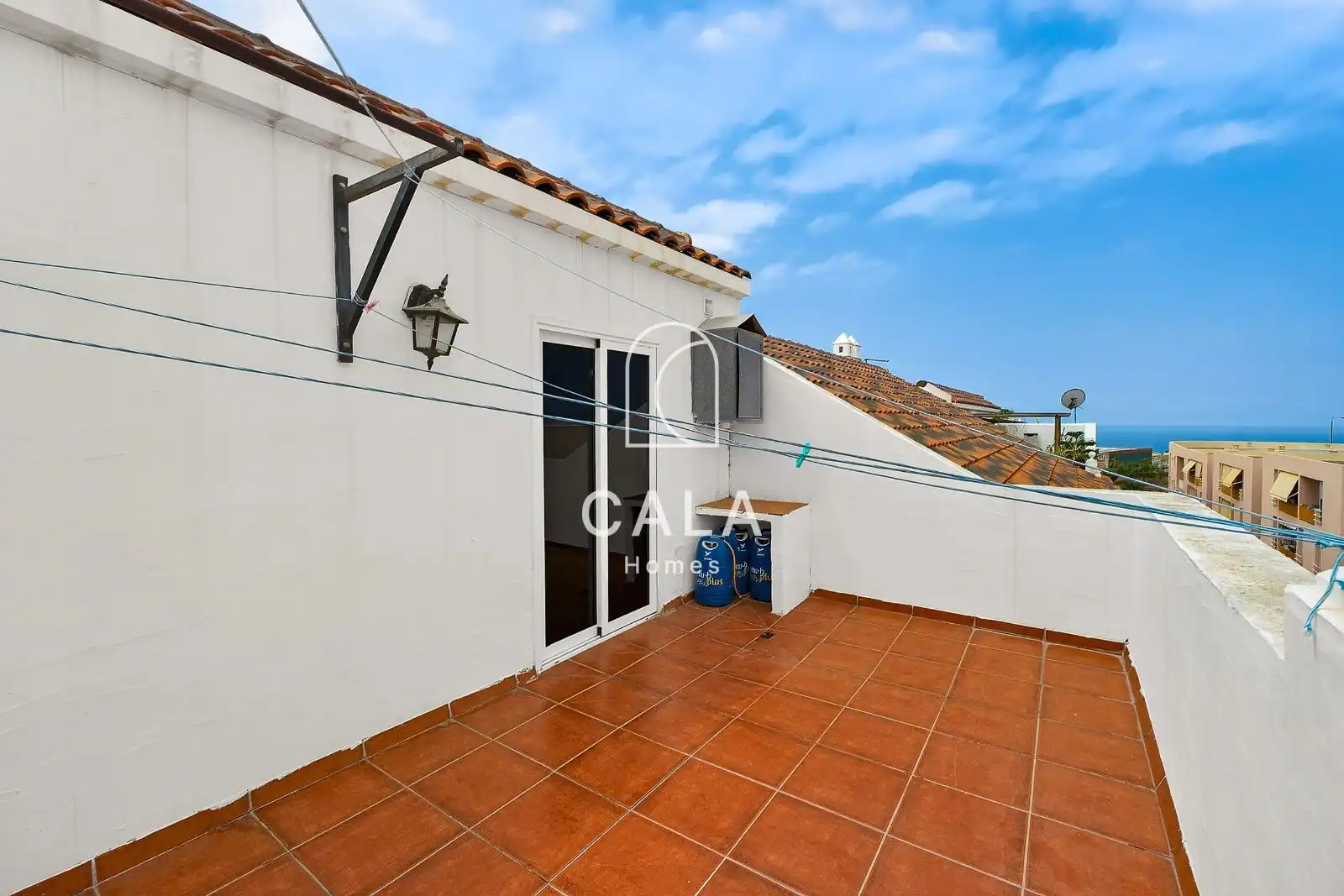 Terrasse von Einfamilien-Reihenhaus zum Verkauf in Adeje mit Terrasse, Schwimmbad und Möbliert