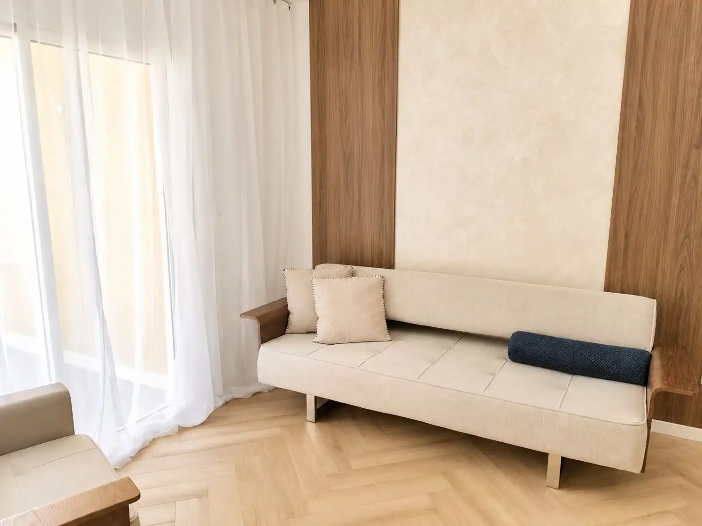 Sala d'estar de Apartament en venda en Calpe / Calp amb Aire condicionat, Calefacció i Terrassa