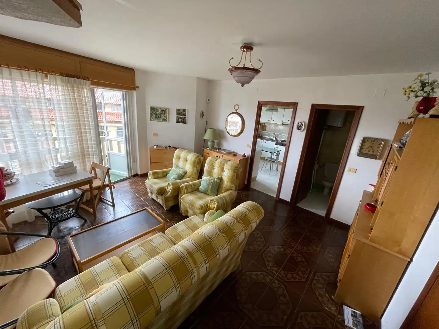Wohnzimmer von Wohnungen zum Verkauf in Pontedeume mit Privatgarten und Terrasse