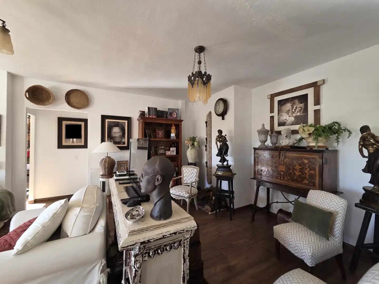 Sala de estar de Casa o chalet en venta en Santa María de la Alameda con Calefacción, Jardín privado y Amueblado