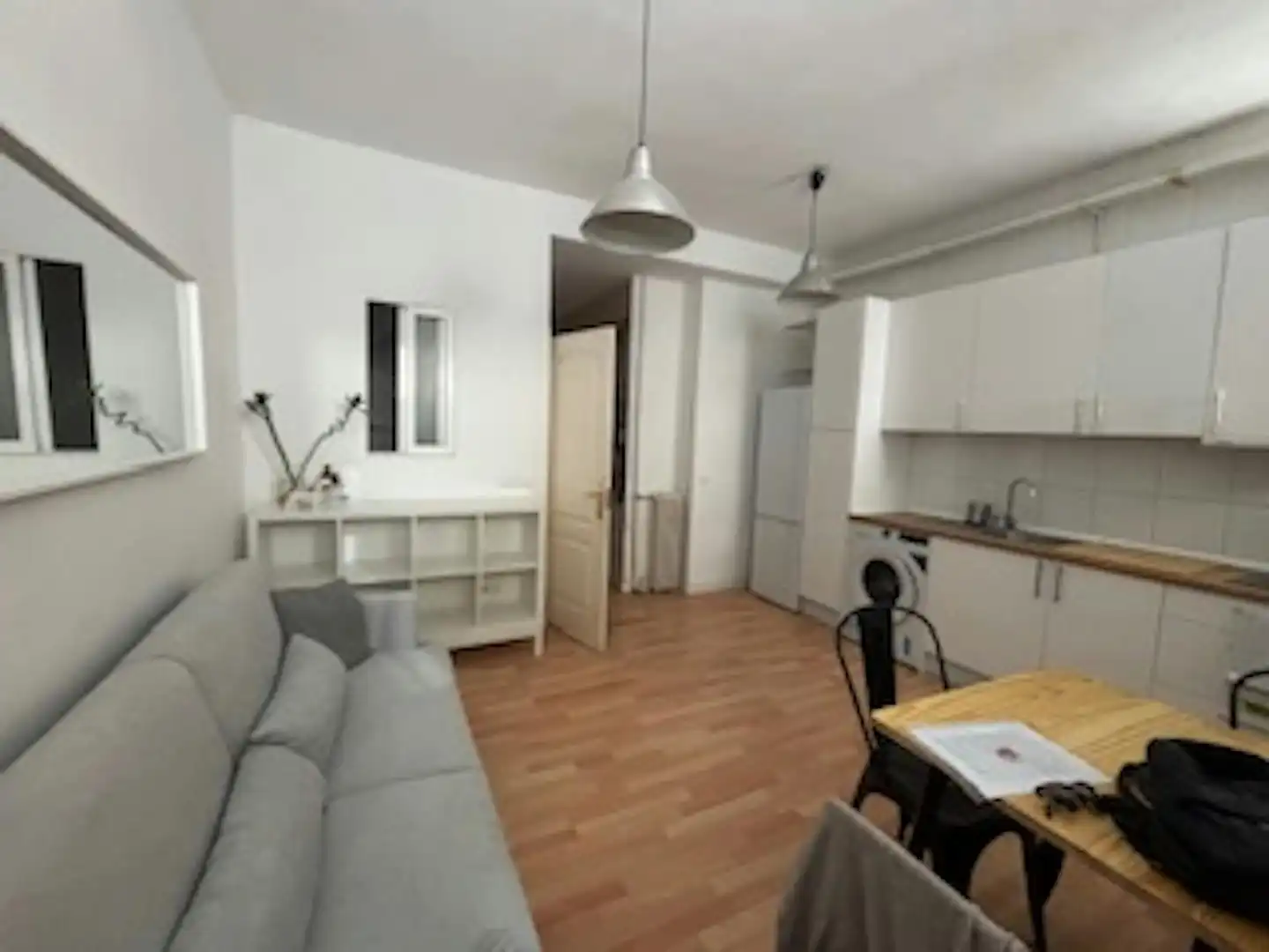 Living room of Flat for rent in Madrid  with Heating, Furnished and Washing machine