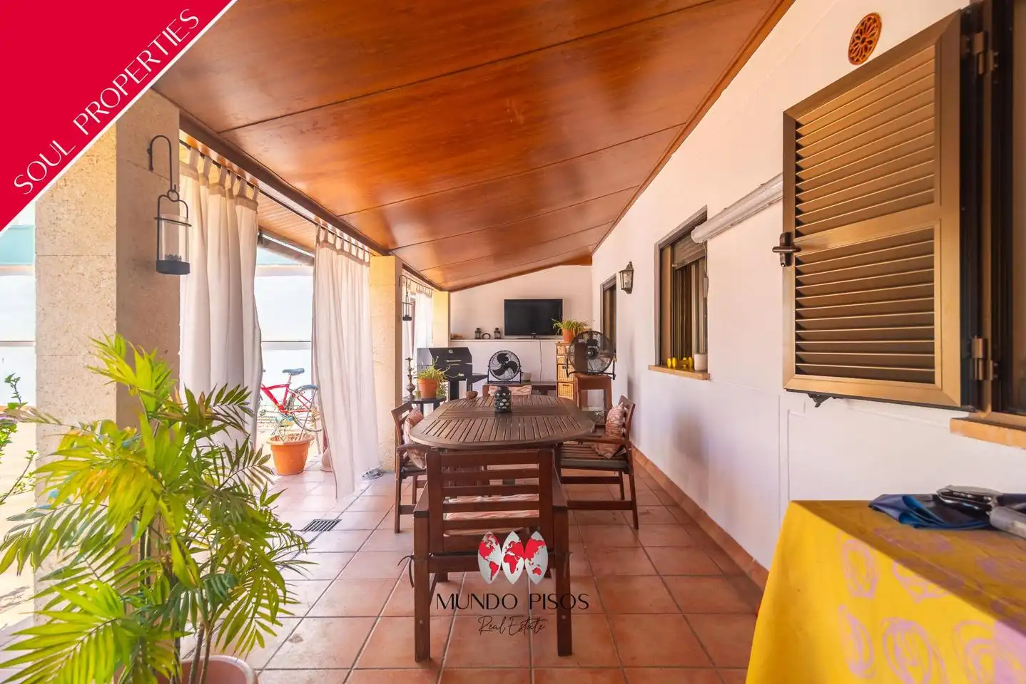 Terrace of Flat for sale in  Palma de Mallorca  with Air Conditioner, Heating and Parquet flooring