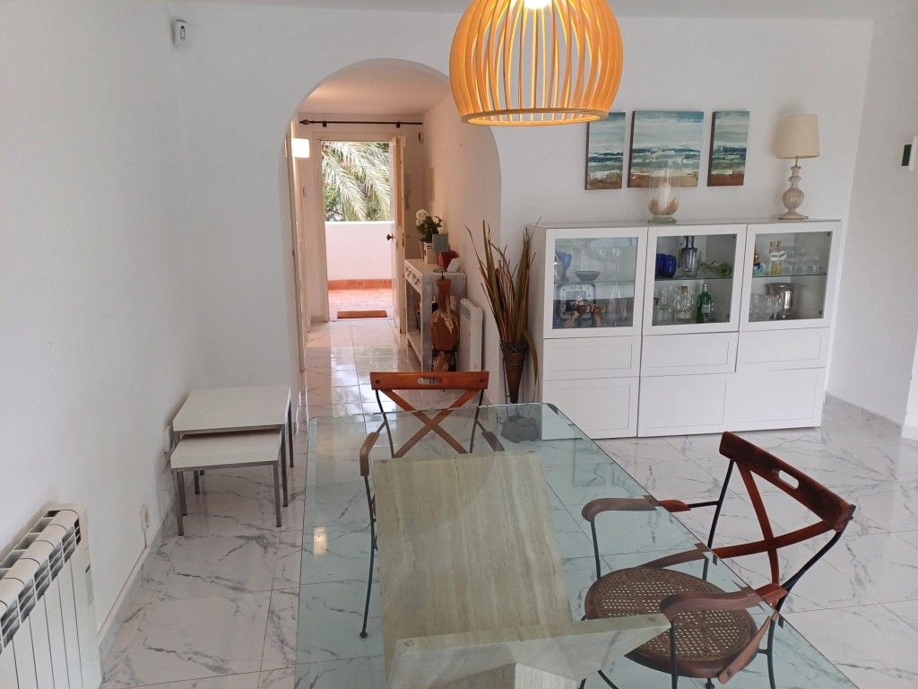 Menjador de Apartament en venda en Calvià amb Jardí privat, Terrassa i Piscina
