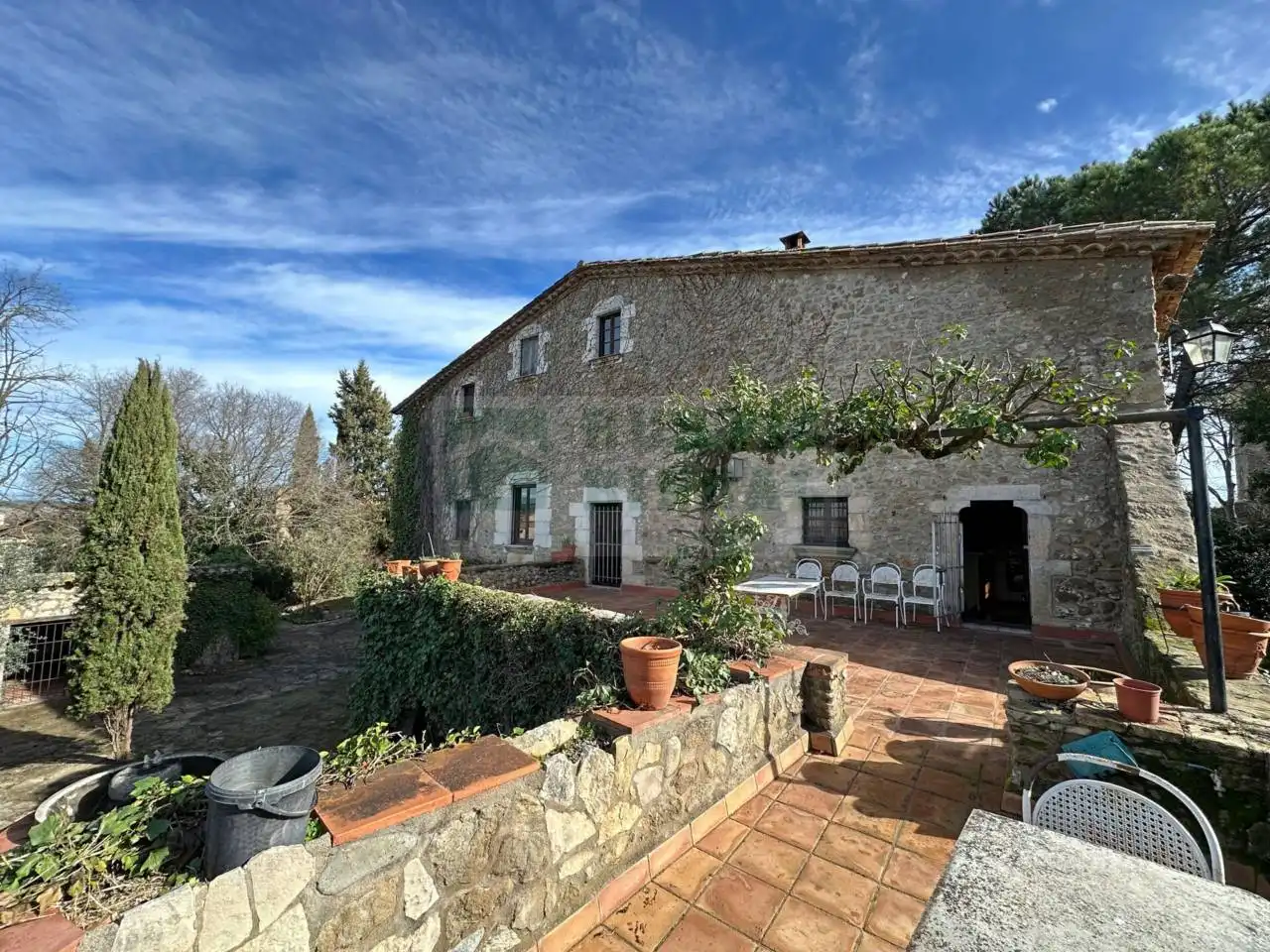 Vista exterior de Finca rústica en venta en Sant Joan de Mollet con Calefacción, Jardín privado y Terraza