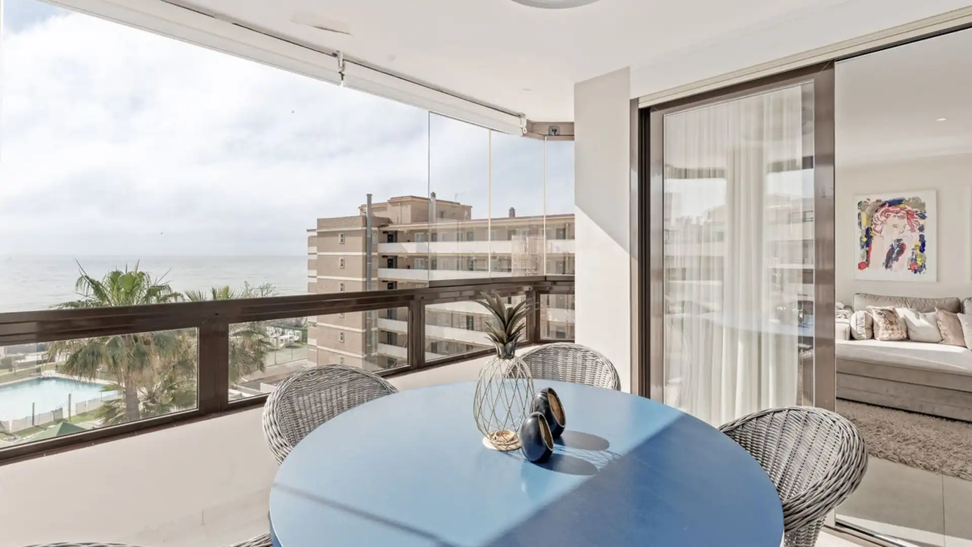 Balcony of Apartments for sale in Torremolinos  with Air Conditioner and Community pool