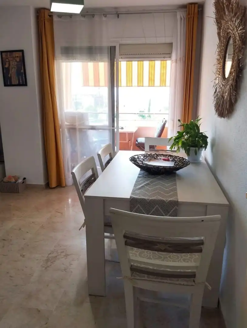 Dining room of Flat for sale in Málaga  with Terrace, Furnished and Community pool