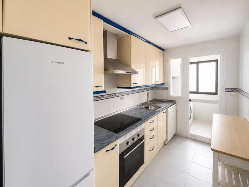 Kitchen of Flat for rent in Manilva  with Private garden, Terrace and Furnished