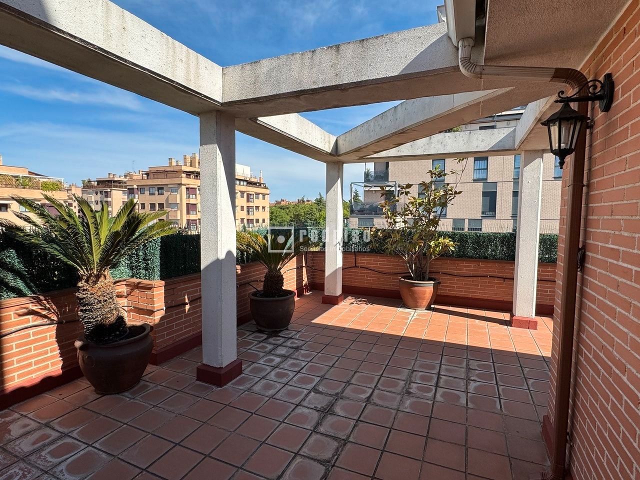 Terrace of Flat to rent in  Madrid Capital  with Air Conditioner, Heating and Parquet flooring