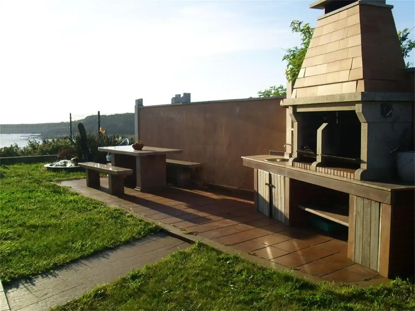 Terrasse von Country house zur Miete in Sanxenxo mit Privatgarten und Möbliert