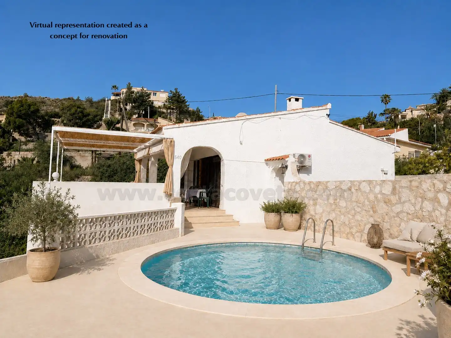 Piscina de Casa o xalet en venda en El Campello amb Jardí privat, Terrassa i Piscina