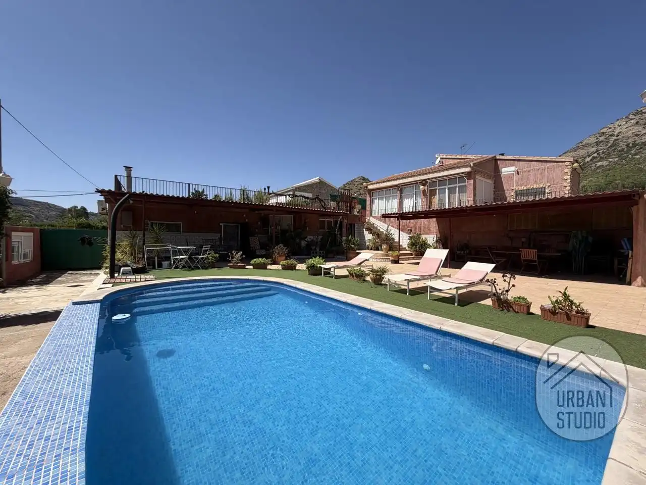 Swimming pool of Houses for sale in Tibi  with Air Conditioner, Heating and Private garden