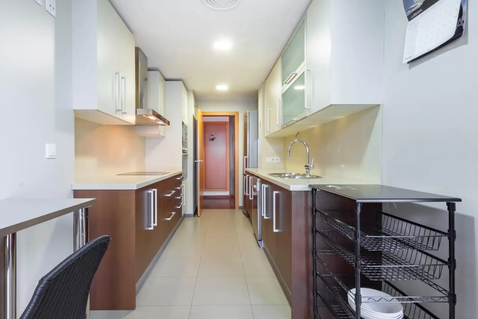 Kitchen of Flat for rent in Sant Cugat del Vallès  with Private garden, Parquet flooring and Terrace
