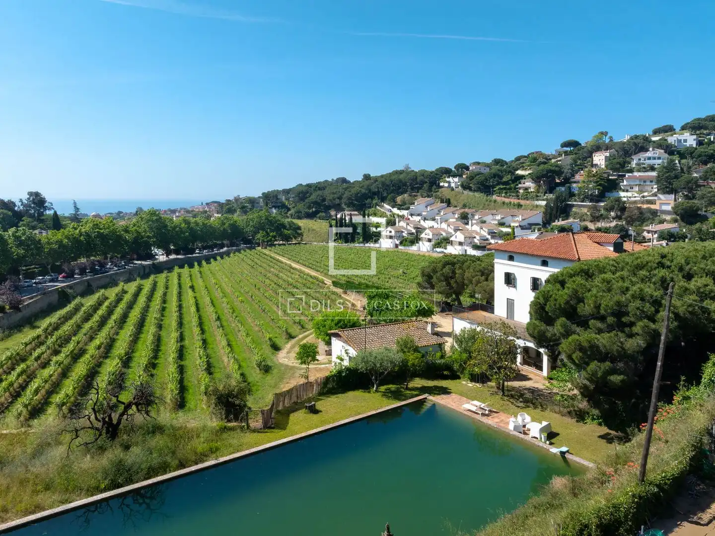 Jardí de Finca rústica en venda en Alella amb Jardí privat, Terrassa i Traster