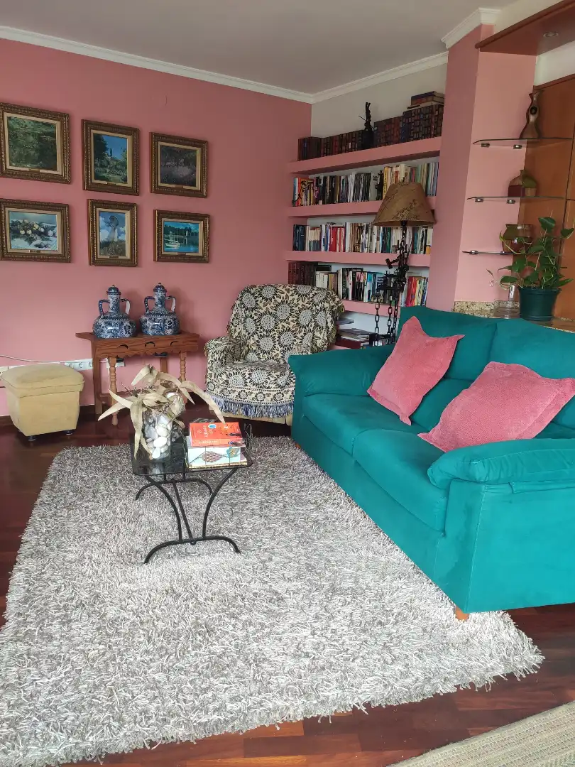 Sala de estar de Dúplex en venta en Arteixo con Calefacción, Parquet y Terraza
