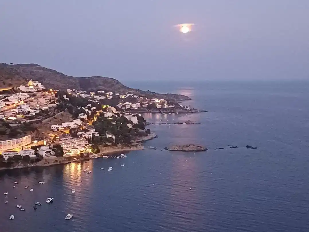 Vista exterior de Casa o xalet de lloguer en Roses amb Aire condicionat, Jardí privat i Moblat
